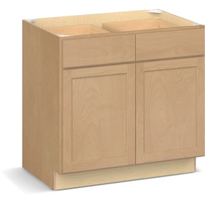 RELIABILT Parkstone II Base Cabinet, Wheat Stained, 36" W, 2 Doors 2 Drawers, Fully Assembled - 641094 | Lowe's Pro Supply